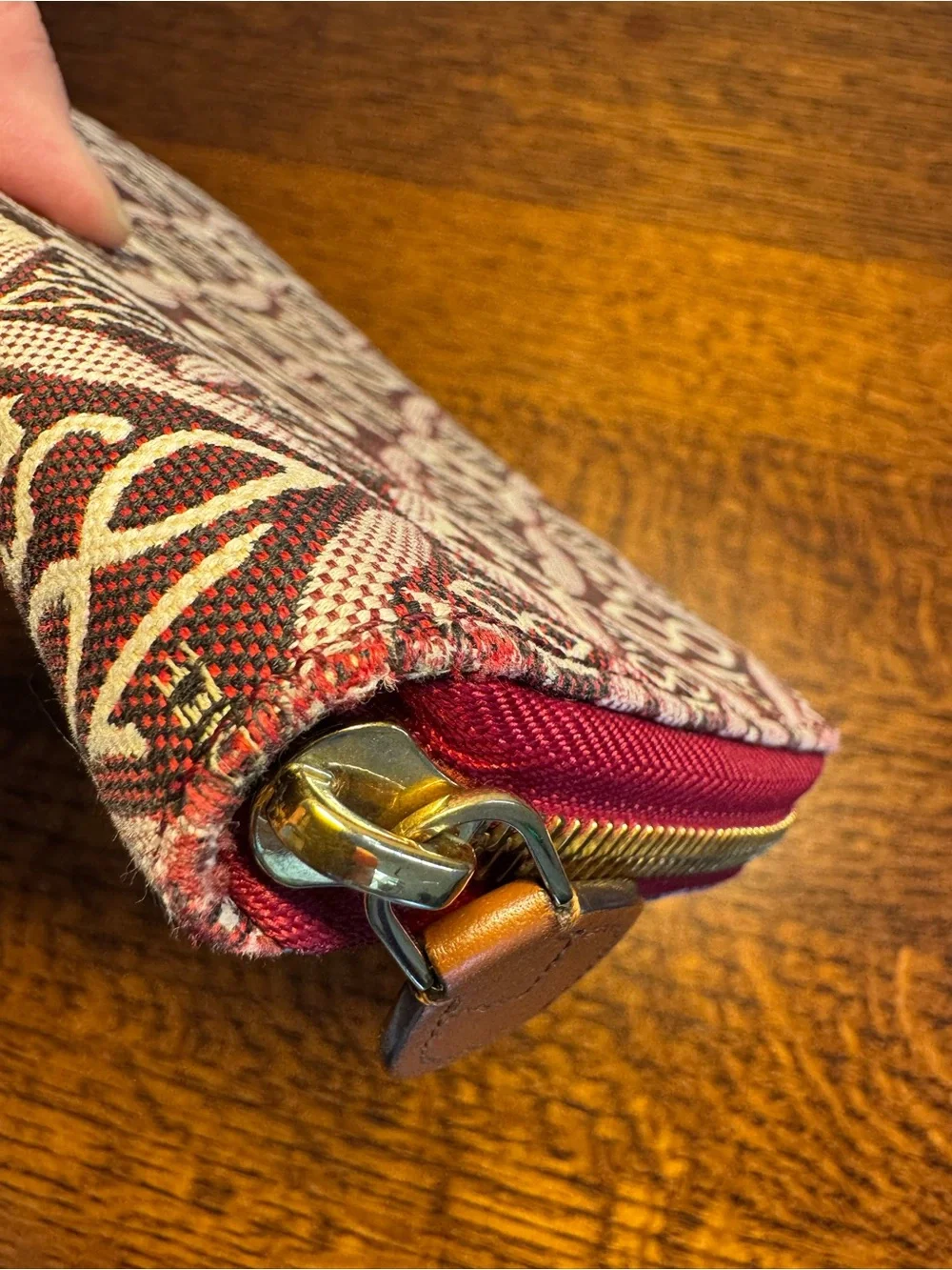 Louis Vuitton Jacquard Since 1854 Zippy Wallet - Bordeaux w/COA and Dust Bag